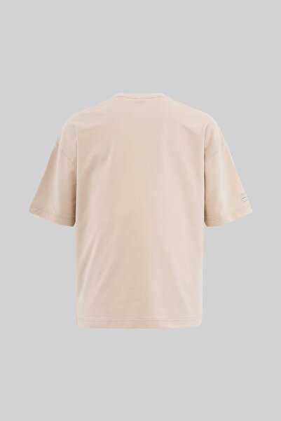 Machinist Ανδρικό μπλουζάκι με συνονθύλευμα και κεντημένο μαλακό μπεζ μπλουζάκι