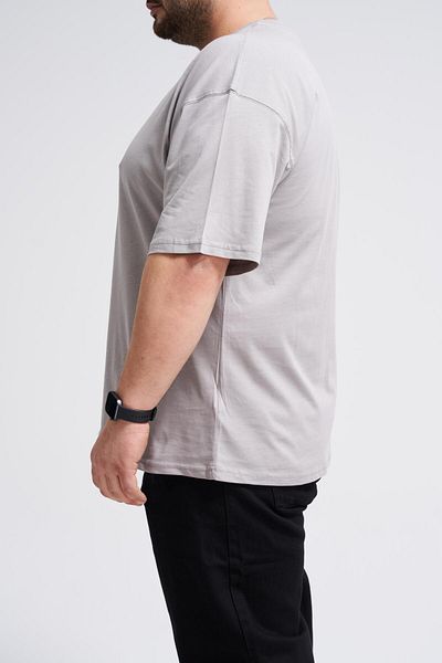 Machinist Men's Plus Size Basic Cold Gray T-Shirt