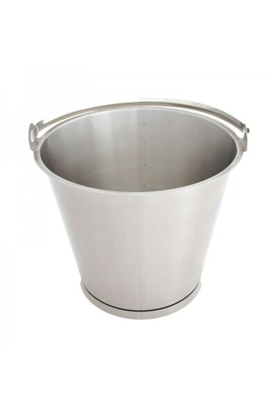 Stalgast Professional graduated stainless steel bucket, 15 liters