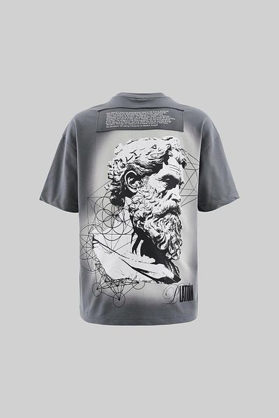 Machinist Men's Plato Oversize Smoked T-Shirt