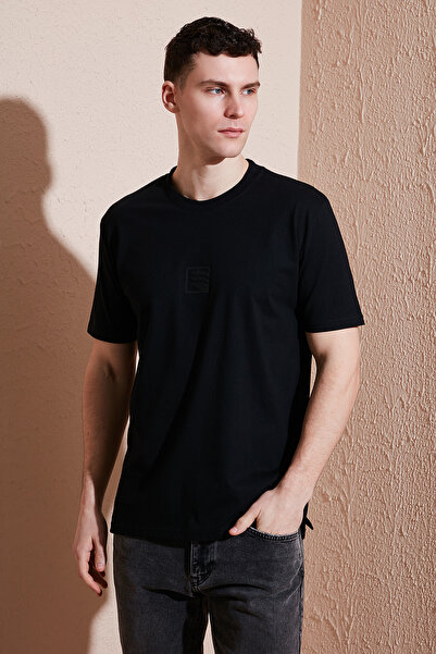 Buratti Pamučna majica sa okruglim izrezom regularnog kroja, muška majica 590...