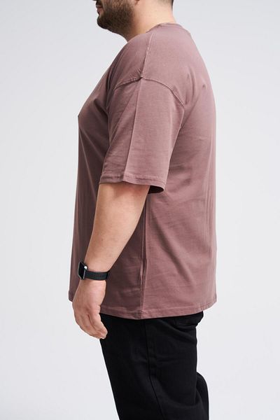 Machinist Men's Plus Size Basic Damson T-Shirt