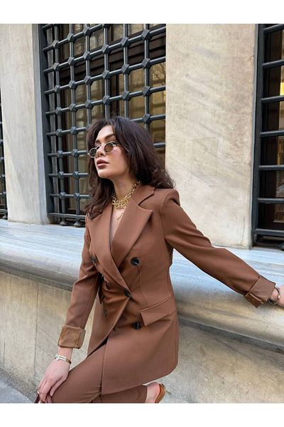 NILOO Women's 6 Button Suit