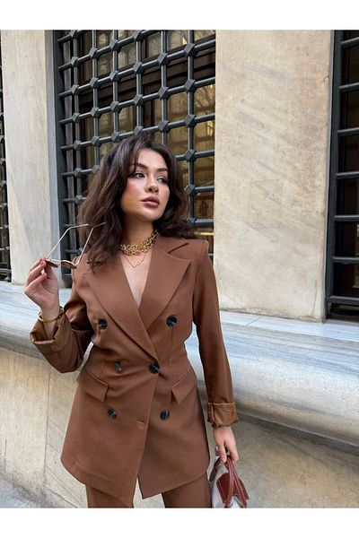 NILOO Women's 6 Button Suit