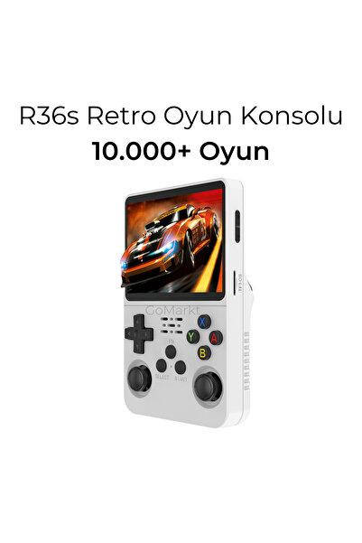 GoMarkt R36s Retro El Oyun Konsolu 64 GB 10.000+ Oyun Ips Net Ekran