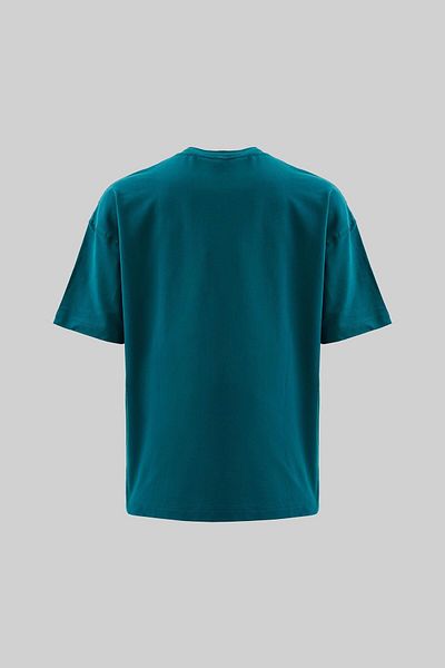 Machinist Men's Printed and Zebra Oversize Oil Green T-Shirt