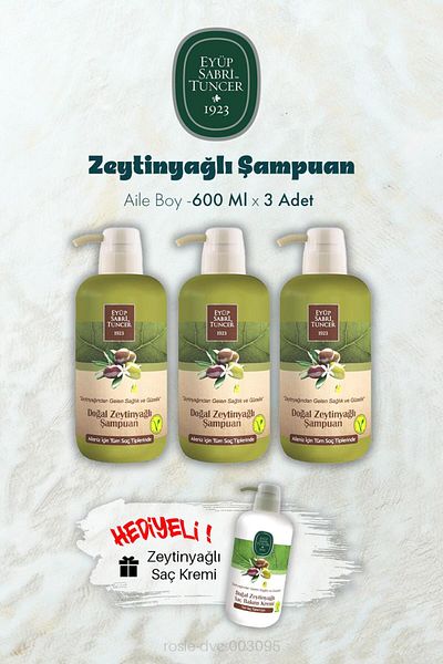 Eyüp Sabri Tuncer Olive Oil Shampoo 600 ml