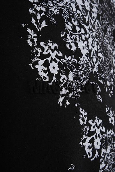 Machinist Men's Halfway Rug Pattern Oversize Black T-Shirt