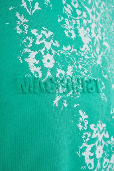 Machinist Men's Halfway Rug Pattern Oversize Electric Green T-Shirt