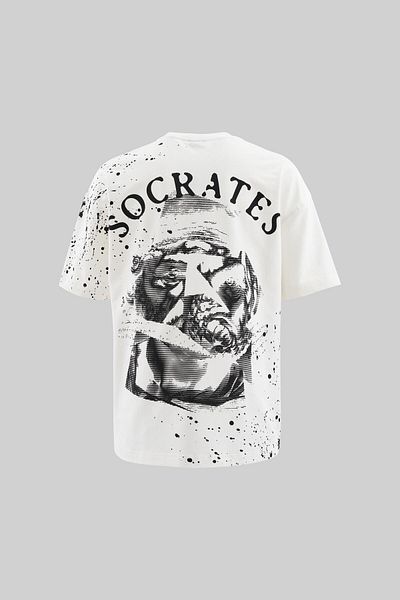Machinist Мъжка тениска Philosophers Oversize Ecru