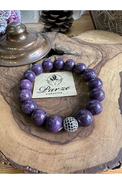 parze doğaltaş Purpurite Natural Stone Bracelet