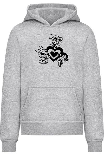 Merchcode Kinder Die Powerpuff Girls - Outline Basic Hoody