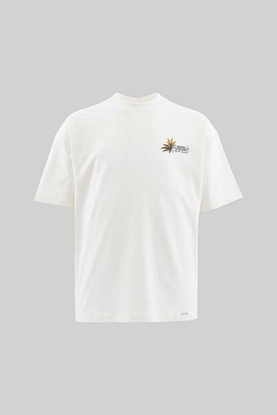 Machinist Men's Venus Covered with Weed Oversize Ecru T-Shirt
