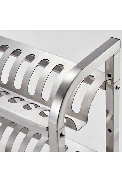 Stalgast Hanging stainless steel dish drainer for 40 plates