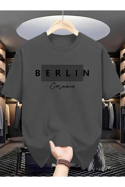 OUİ BUTİK Tricou oversize unisex cu imprimeu, mărime mare