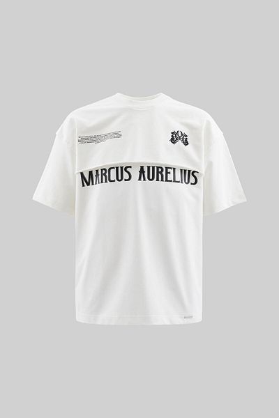 Machinist Men's Marcus Aurelius Oversize Ecru T-Shirt