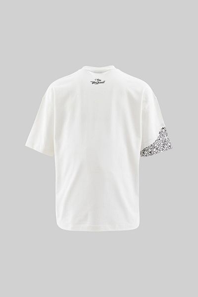 Machinist Men's Ethnic Pieces Oversize Ecru T-Shirt
