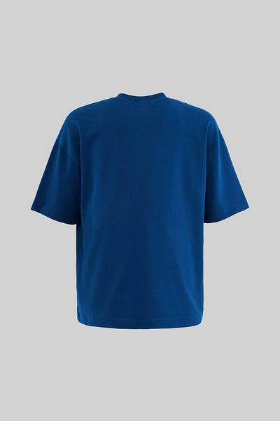 Machinist Men's Parrot Embroidered Oversize Indigo T-Shirt