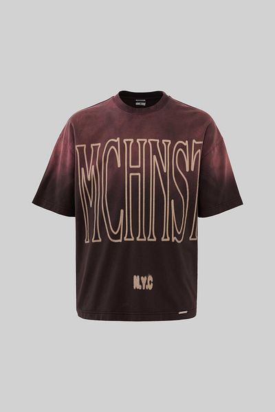 Machinist Ανδρικό μπλουζάκι Mchnst Washed Oversize Dark Coffee
