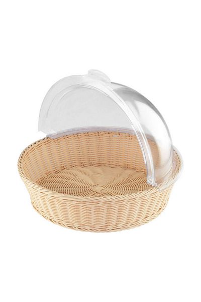 Stalgast Round bread basket with lid, 39.5 cm diameter