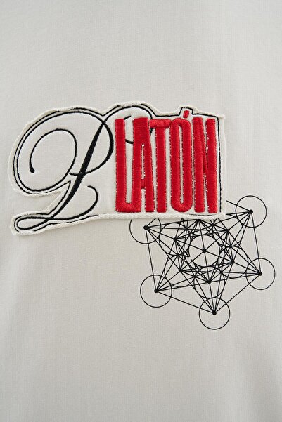 Machinist Чоловіча футболка Platon Oversize космічного сірого кольору