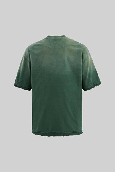 Machinist Ανδρικό ρομαντικό μπλουζάκι χακί που πλένεται