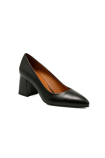 John May Women / Girls Heels / Stiletto Mar-25Y-166-512 John May Black Skin