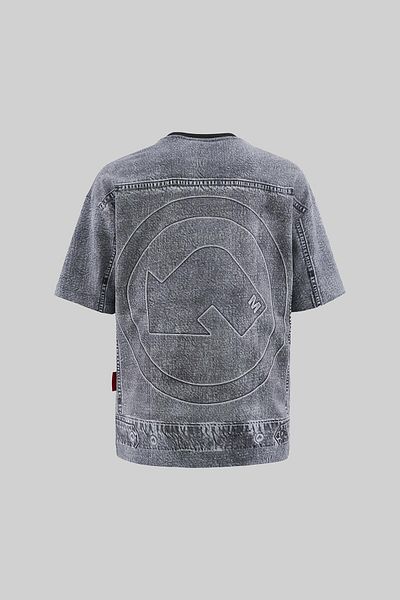 Machinist Ανδρικό τζιν Efect Oversize μαύρο T-shirt