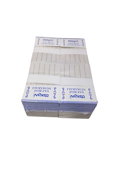 ÖZKAN Yüksek Kaliteli Kıraathane Fişi. 100 Yaprak Yazboz. 6 Bölmeli, 40 Adet,...