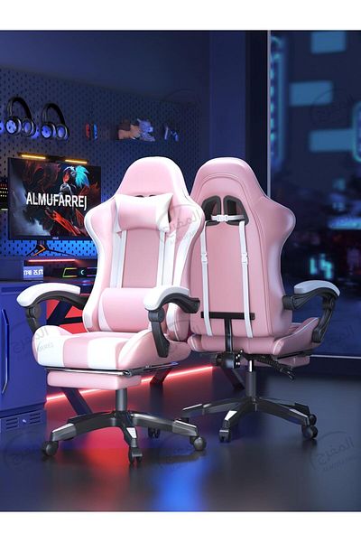 ALMUFARREJ Gaming Chair High Back Lumbar Support comfortable armrest Headrest