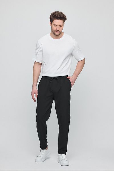 GIENTO Men's Double Leg Jogger Pants with Elastic Waist