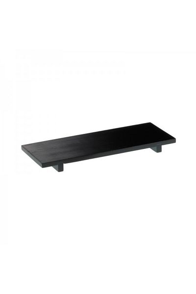 LEONE Platou din bambus pentru aperitive, Bamboo Nero, 70x20x2.5 cm