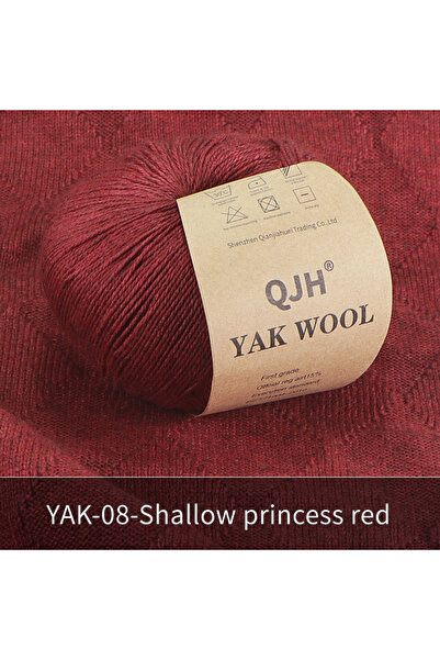 QJH A08 300 جرام غزل صوف الياك الطبيعي 100% صوف الياك المنغولي العضوي الفاخر غزل صوف الياك الفاخر لتقوم بها بنفسك هاندمان