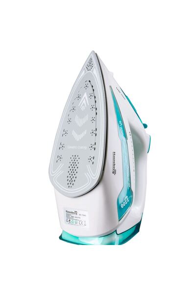 Hausberg Iron HB-7898AB, ceramic, jet 18g/min, Spray function 2000-2300W, White/Blue