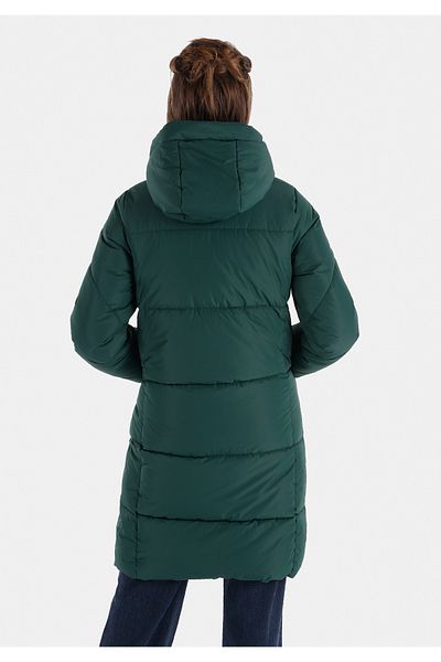 Colin's Regular Fit Hooded Zippered Lined Women's Green Coat