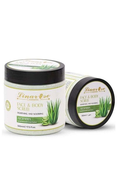 Linarose Aloe Vera Face and Body Scrub - 500 ml