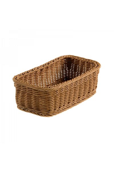 LEONE Brown serving basket, Vanity, 32.5x17.5x10 cm