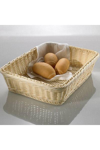 LEONE Cream serving basket, Prestige, 40x30x8 cm