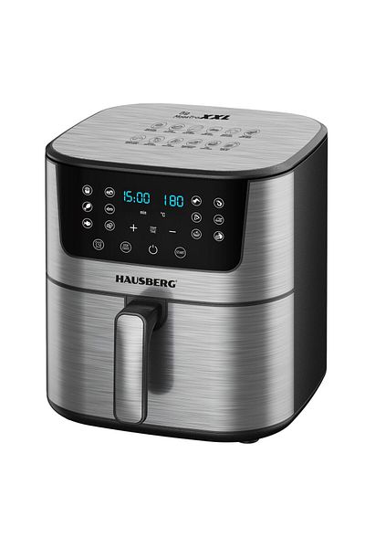 Hausberg Ψηφιακή φριτέζα θερμού αέρα HB-2363IN, 1900 W, 12 προγράμματα, 7,5 λίτρα, ανεμιστήρας, θερμοκρασία, χρονοδιακόπτης