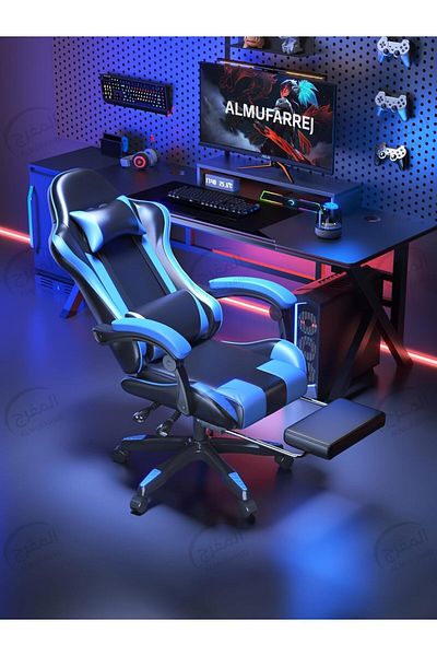 ALMUFARREJ Gaming Chair High Back Lumbar Support comfortable armrest Headrest