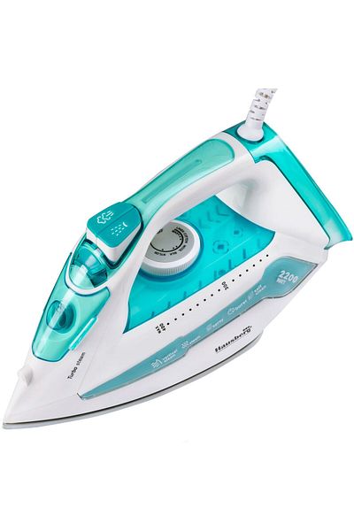 Hausberg Fier De Calcat Hb-7898ab, Ceramica, Jet 18g/min, Functie Spray 2000-2300w, Alb/albastru