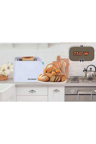 Hausberg Topinkovač HB-195BL, 750 W, 2 plátky, funkce rozmrazování, funkce ohřívání, 6 rychlostí