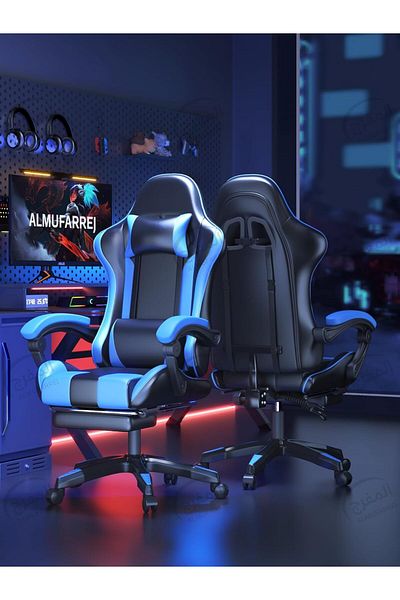 ALMUFARREJ Gaming Chair High Back Lumbar Support comfortable armrest Headrest