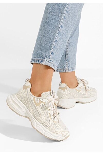 B T Shoes Γυναικεία Σνίκερς Nienna D2 Μπεζ