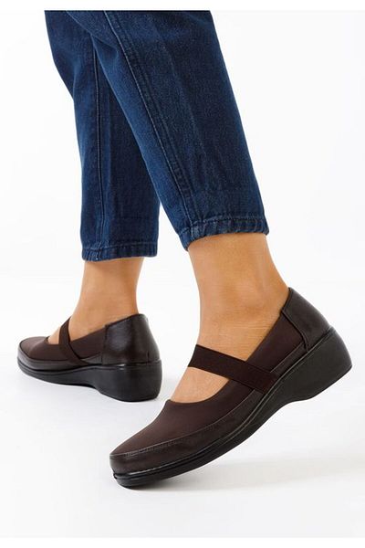 B T Shoes Diora brown orthopedic shoes