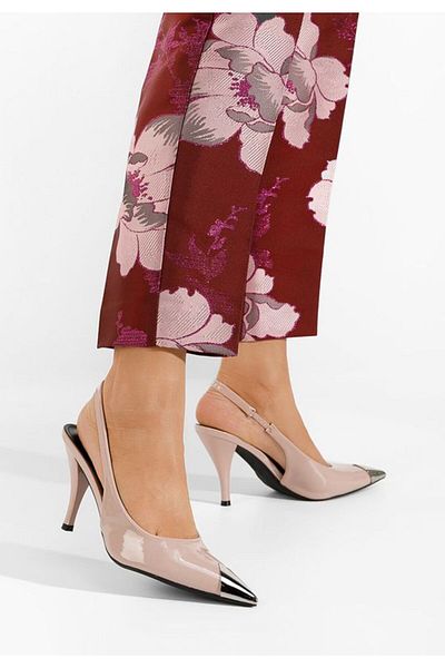 B T Shoes Pantofi stiletto slingback Rachel nude