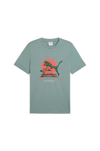 Puma Γραφικά Bonsai Ανδρικό Πράσινο T-Shirt