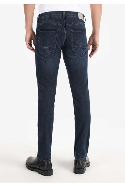 Colin's 044 Karl Straight Fit Mid Waist Straight Leg Men's Navy Blue Jean Trousers