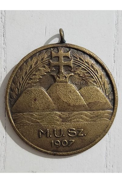 Edi Antik 1907 Hungarian Bronze Medal - Original Term