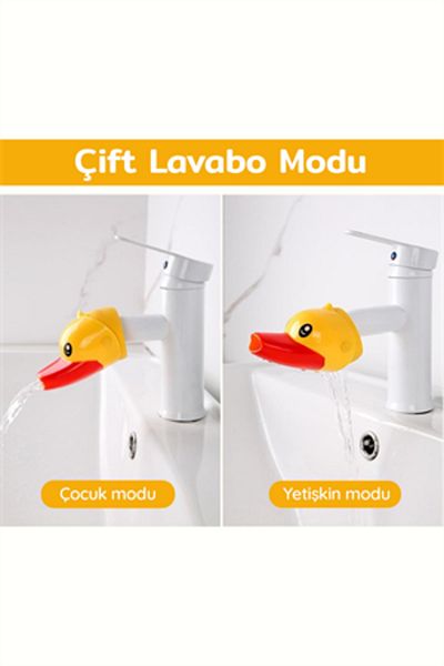 Trade Bazaar Cute Duck Pattern Faucet Extension Head for Kids - Animal Cartoon Sink